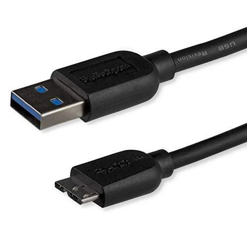 StarTech.com USB3AUB3MS USB kabelis 3 m 3.2 Gen 1 (3.1 Gen 1) USB A Micro-USB B Juoda