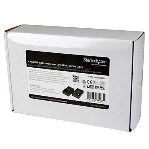 USB adapteris StarTech USB - RJ45 Juodas (USB2004EXTV)