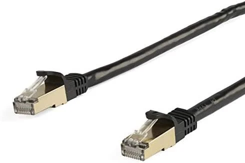 StarTech STARTECH.COM 10m CAT6a-Ethernet-Kabelis - Juodas - RJ45-Ethernet-Kabelis - Snagless - STP-Kabelis - Kupfer - 10-Gbit Netzwerkkabel