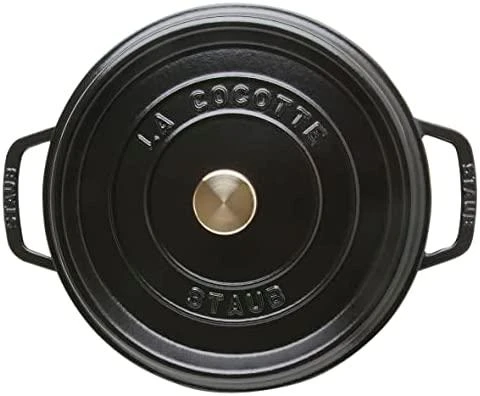 STAUB kepimo indas Round Cocotte, 28 cm, Juodas