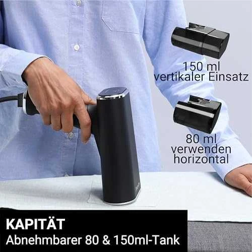 SteamOne FD80B JAMES 2 garintuvas, juodas (Ekspozicinė prekė)