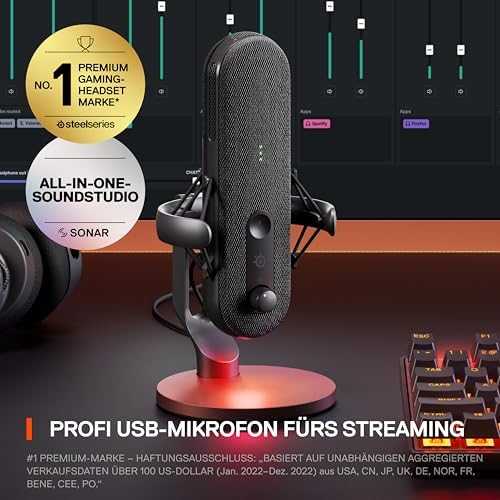 SteelSeries | Alias | Gaming Mikrofonas | Juodas
