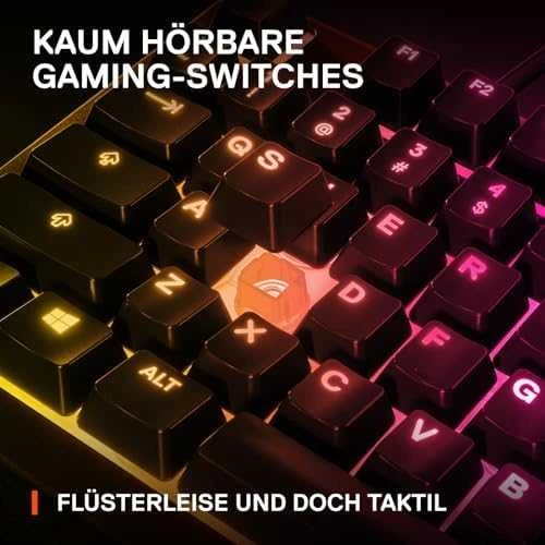 Žaidimų klaviatūra SteelSeries Apex 3 TKL, US kalba, Juodos spalvos