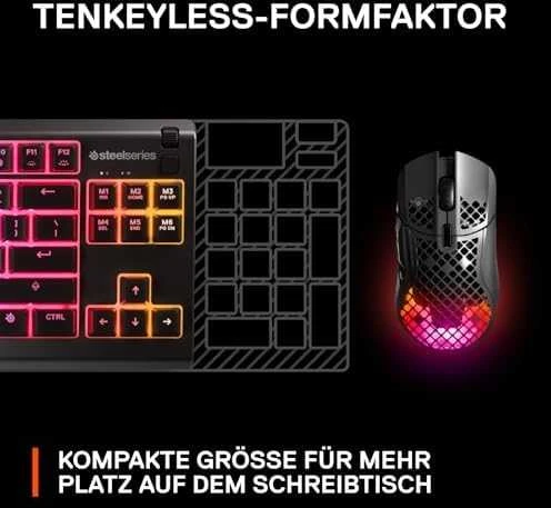 Žaidimų klaviatūra SteelSeries Apex 3 TKL, US kalba, Juodos spalvos