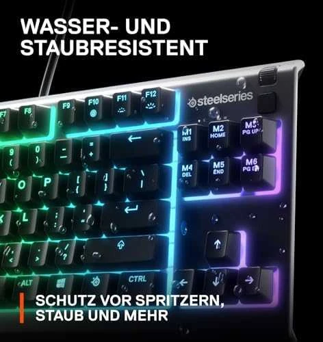 Žaidimų klaviatūra SteelSeries Apex 3 TKL, US kalba, Juodos spalvos