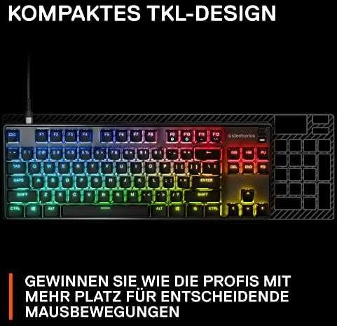 Klaviatūra su laidu SteelSeries Apex 9 TKL, US kalba, Juodos spalvos