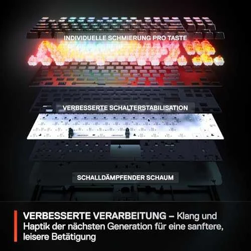 SteelSeries Apex Pro TKL Gen 3 | Klaviatūra žaidimams | su laidu | US | Juodas | USB-C | OmniPoint 3.0 Adjustable HyperMagnetic Switches