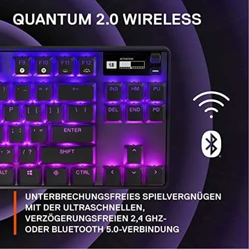 Belaidė žaidimų klaviatūra SteelSeries Apex Pro TKL 2023, su RGB LED pašvietimu, US išdėstymas (64865)
