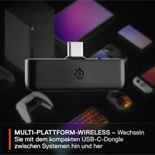 SteelSeries | Ausinės Žaidimams | Arctis Nova 5X | Bluetooth | Over-Ear | Mikrofonas | Belaidės | Juodas