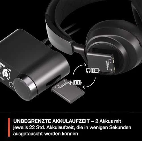 Žaidimų ausinės su mikrofonu SteelSeries Arctis Nova Pro Wireless P
