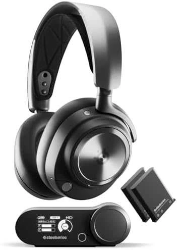 Žaidimų ausinės su mikrofonu SteelSeries Arctis Nova Pro Wireless P