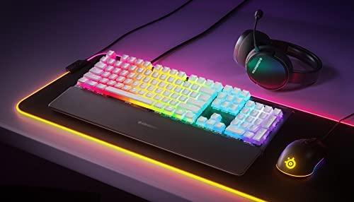 Klavaitūros klavišų dangteliai SteelSeries PrismCaps, US kalba, Baltos spalvos