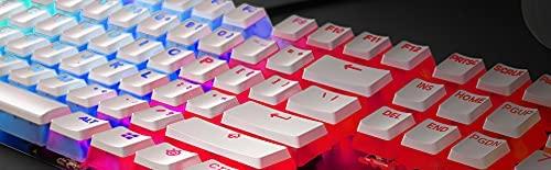 Klavaitūros klavišų dangteliai SteelSeries PrismCaps, US kalba, Baltos spalvos