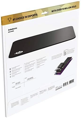 Pelės kilimėlis SteelSeries QcK Hard, Juodos spalvos