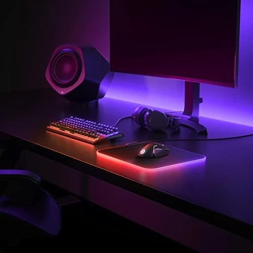 Medžiaginis pelės kilimėlis žaidimams SteelSeries QcK Prism Cloth RGB M