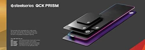 Medžiaginis pelės kilimėlis žaidimams SteelSeries QcK Prism Cloth RGB XL