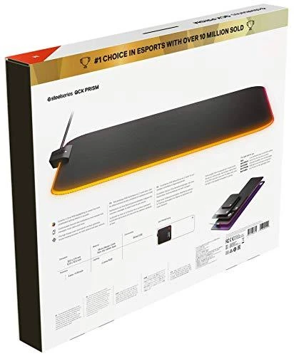 Medžiaginis pelės kilimėlis žaidimams SteelSeries QcK Prism Cloth RGB M