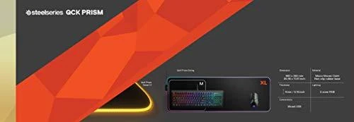 Medžiaginis pelės kilimėlis žaidimams SteelSeries QcK Prism Cloth RGB XL