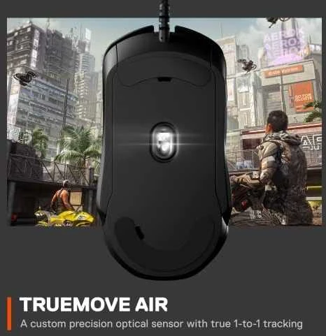 Žaidimų pelė SteelSeries Rival 5, Juodos spalvos