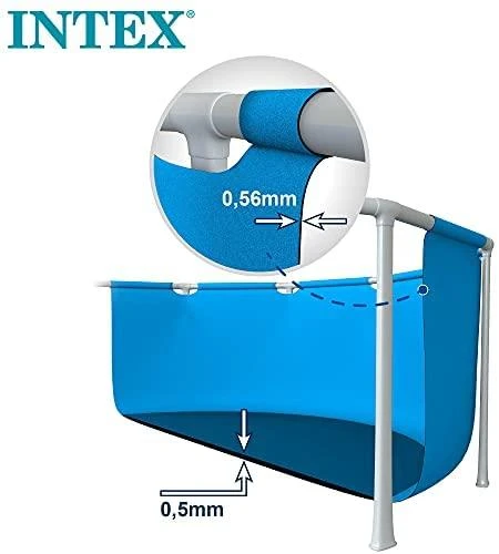 Stačiakampio formos sodo rėmas baseinas 220 x 150 cm 28270 INTEX