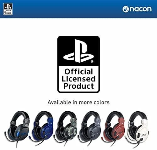 Nacon Big Ben Bigben Interactive PS4OFHEADSETV3 Ausinės be mikrofono ir ausinės su mikrofonu Laisvų rankų įranga Su lankeliu Juoda, Mėlyna