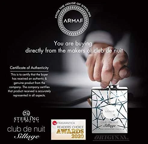 Unisex kvepalai Armaf Club de Nuit Sillage EDP, 105 ml