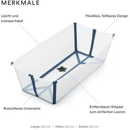 Stokke Flexi Bath - X-Large sulankstoma kūdikio vonelė | Levandos