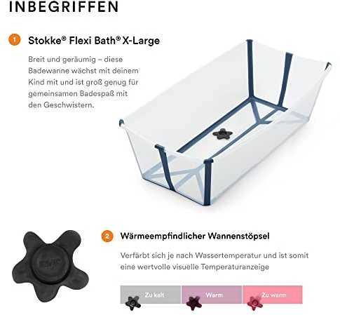 Stokke Flexi Bath - X-Large sulankstoma kūdikio vonelė | Levandos
