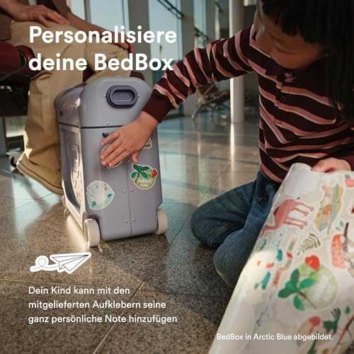 Kelioninis Stokke JetKids BedBox - Vaikiškas lagaminas su lovos funkcija | Miglota alyva