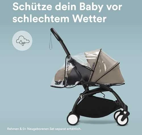Stokke BABYZEN YOYO 6+ lietaus uždangalas - uždangalas nuo lietaus YOYO + ir YOYO 2 vežimėliui