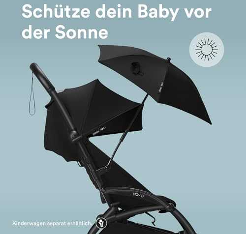 Stokke Yoyo - skėtis vežimėliui | Juoda