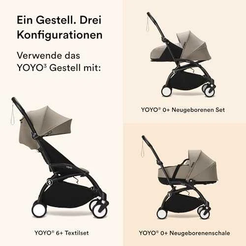 Stokke Yoyo 3 - vežimėlio rėmas, rėmas | Juoda