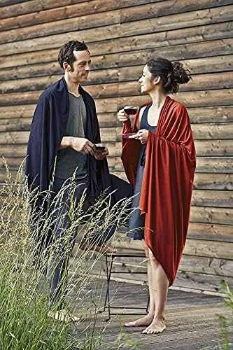 Kelioninė antklodė COCOON Merino Wool/Silk Travel Blanket - Raudona