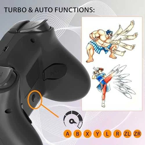 Subsonic belaidis LED valdiklis, juodas – „Nintendo Switch“