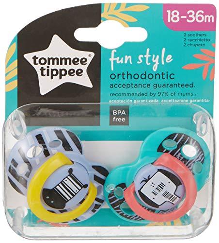 TOMMEE TIPPEE silikoninis čiulptukas FUN STYLE, 18-36 mėn., 2 vnt., 43340403