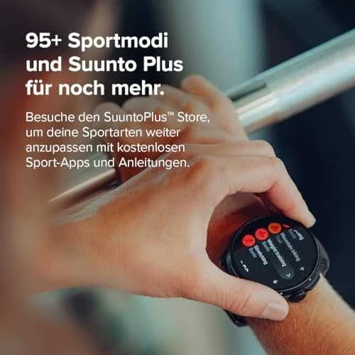 Išmanusis laikrodis Suunto Race Titanium Charcoal, Tamsiai pilkos spalvos korpusas su juodos spalvos dirželiu