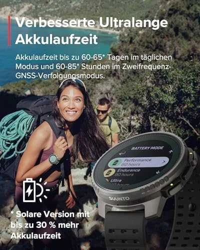 Išmanusis laikrodis Suunto Vertical Titanium Solar, Titano spalvos korpusas su juodos spalvos dirželiu