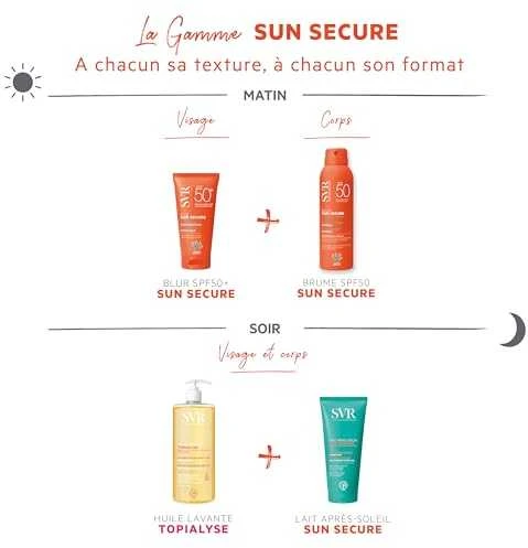 Svr Sun Secure Mist SPF 50 apsauginė dulksna nuo saulės, 200 ml