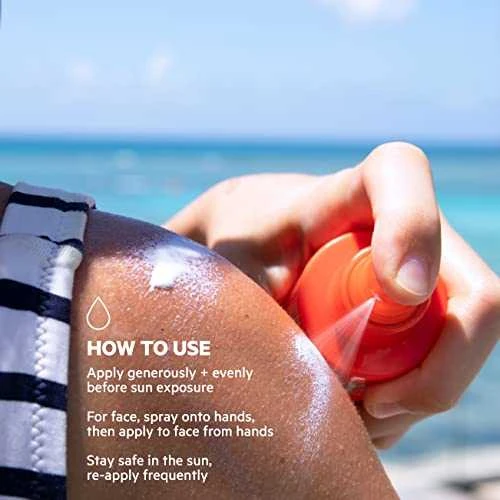 Svr Sun Secure Purškiklis Moisturiser SPF 50+ apsauginis veido ir kūno purškiklis nuo saulės, 200 ml