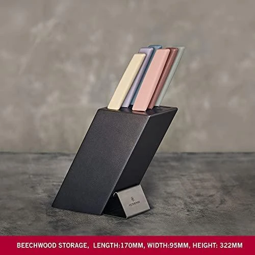 „Victorinox Modern Peilis“ kaladėlės, 6 vnt., buko medienos