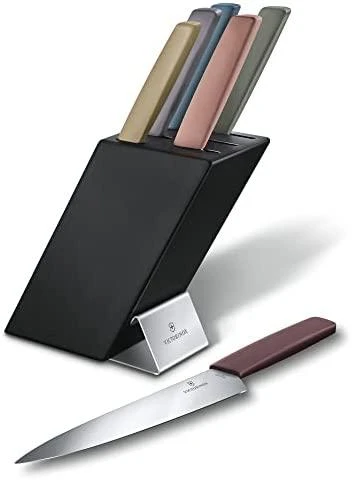 „Victorinox Modern Peilis“ kaladėlės, 6 vnt., buko medienos