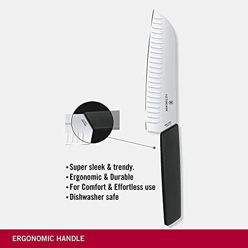 Victorinox Swiss Modern Santoku juoda 17 cm