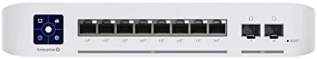 UBIQUITI USW-ENTERPRISE-8-POE UNIFI SWITCH 8x 2.5GB/S RJ45 POE+ 2x 10GB/S SFP+ TOUHSEKRANAS IŠ VISO 120W