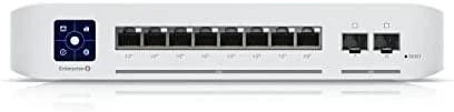 UBIQUITI USW-ENTERPRISE-8-POE UNIFI SWITCH 8x 2.5GB/S RJ45 POE+ 2x 10GB/S SFP+ TOUHSEKRANAS IŠ VISO 120W