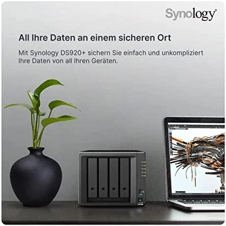 Serveris SYNOLOGY DiskStation NAS DS920+ 4-Bay J4125 4GB DDR4