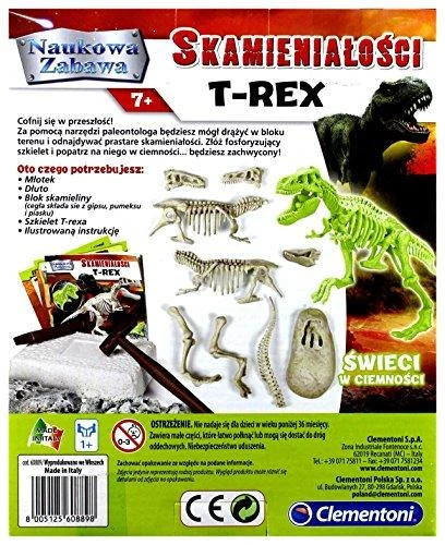 Jaunojo archreologo rinkinys Clementoni T-REX, šviečia tamsoje