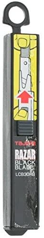 Laužomos geležtės 9mm blades, patogus dispenceris blisteryje Tajima Razor Juodas