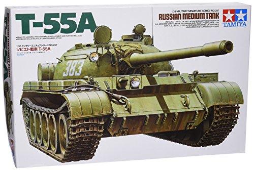 Tamiya T-55A rusiškas vidutinis tankas 1/35 plastikinis modelis