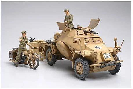 Tamiya Sd.Kfz. 222 4x4 šarvuotis Afrikos korpusas 1/35 modelio rinkinys 35286