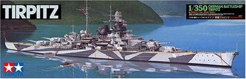 Tamiya Tirpitz vokiečių mūšio laivas – plastikinis modelis 1/350